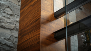 Memadukan Kayu Bengkirai dengan Material Lain (Batu, Besi, Kaca)