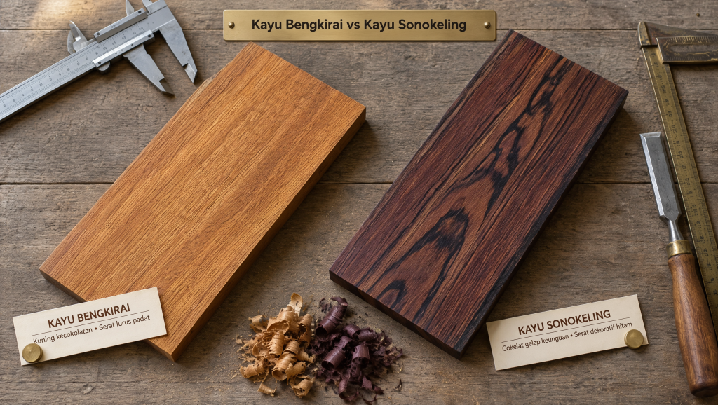 Kayu Bengkirai vs Kayu Sonokeling