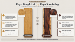 Kayu Bengkirai vs Kayu Sonokeling Dua Bintang dengan Karakter Berbeda